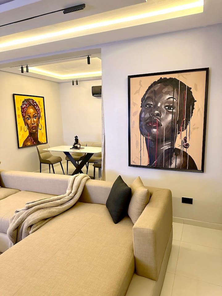 Serviced apartment in Lagos · ★4.58 · 2 bedrooms · 2 beds · 2.5 baths